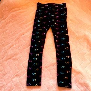 Metallic Heart Leggings